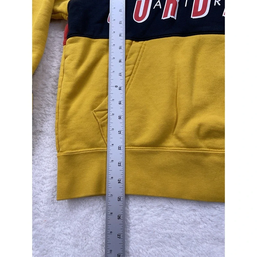 Jordan Sport DNA Pullover Hoodie Red Yellow Black Colorblock Mens S AT9981-712‎